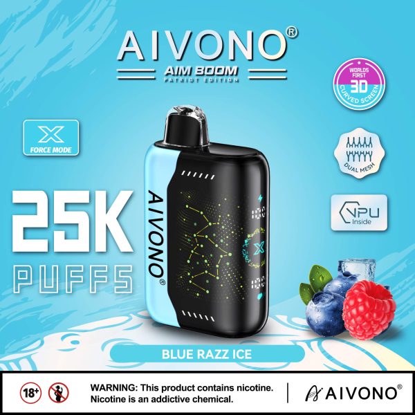 Aivono Aim Boom 25000 Disposable Vape Pen | 25000 Puffs | 28ml E-Liquid | 650mAh Battery | 10 Flavors - Image 3
