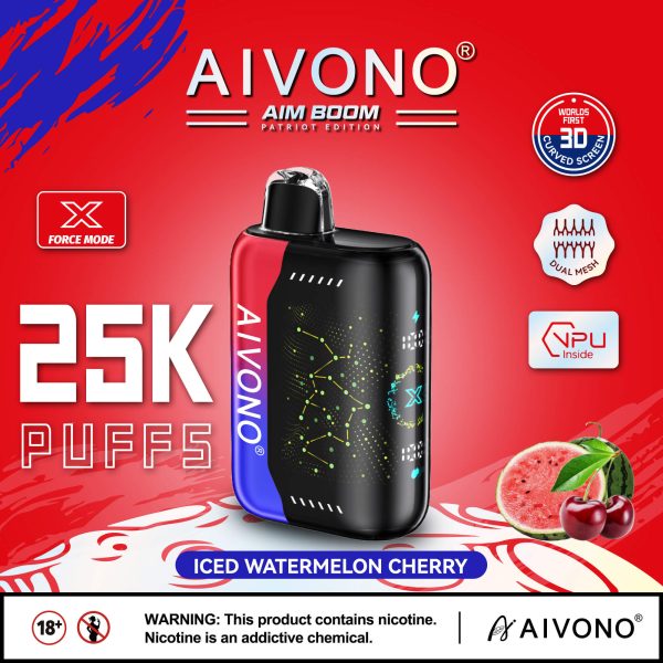 Aivono Aim Boom 25000 Disposable Vape Pen | 25000 Puffs | 28ml E-Liquid | 650mAh Battery | 10 Flavors - Image 5