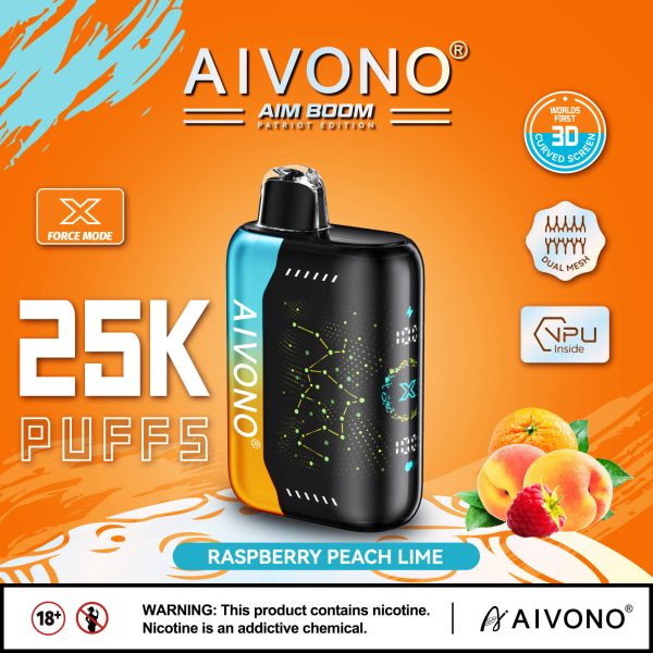 Aivono Aim Boom 25000 Disposable Vape Pen | 25000 Puffs | 28ml E-Liquid | 650mAh Battery | 10 Flavors - Image 2