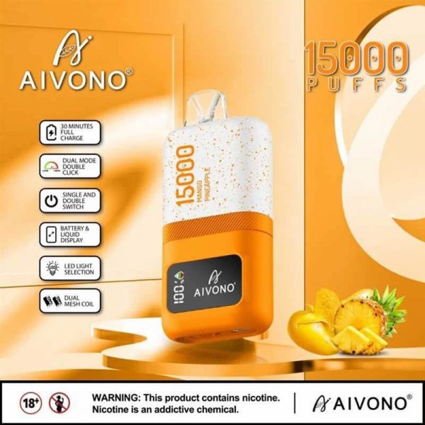 Aivono Aim Magic 15000 - High-Performance Vape with 15,000 Puffs and 24ml E-liquid Capacity