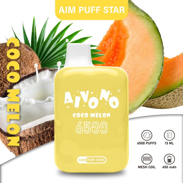 Aivono Aim Puffstar 6500 - 6500 Puffs Disposable Vape with 13ml E-Liquid - Image 2