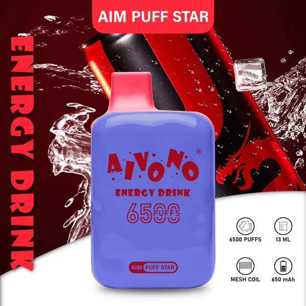 Aivono Aim Puffstar 6500 - 6500 Puffs Disposable Vape with 13ml E-Liquid - Image 3