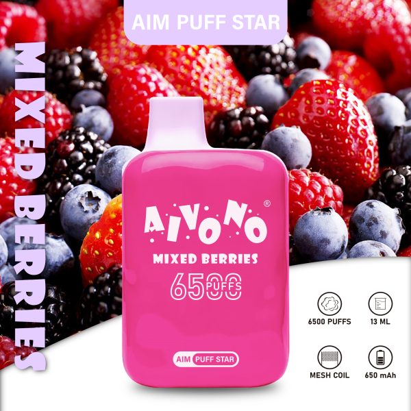 Aivono Aim Puffstar 6500 - 6500 Puffs Disposable Vape with 13ml E-Liquid - Image 6