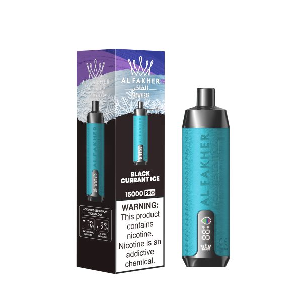AlFakher Crown Bar 15000 - 15,000 Puffs Disposable Vape with 22ml E-liquid, 5% Nicotine, USB-C Rechargeable - Premium Vaping Experience - Image 4