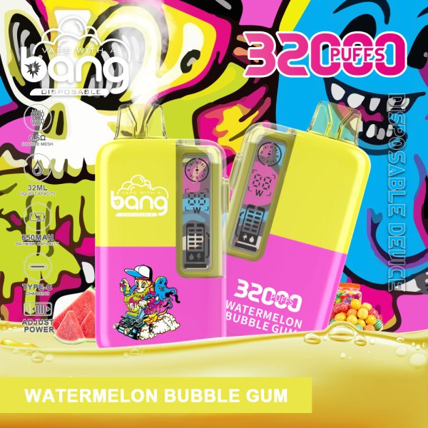 Bang 32000 - 32000 Puffs with 12 Flavors, 32ml E-liquid, 650mAh Battery & Type-C Charging - Image 2