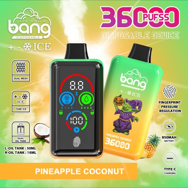 Bang 36000 Ice Blending - Adjustable Ice Level Vape with 36,000 Puffs - Image 2