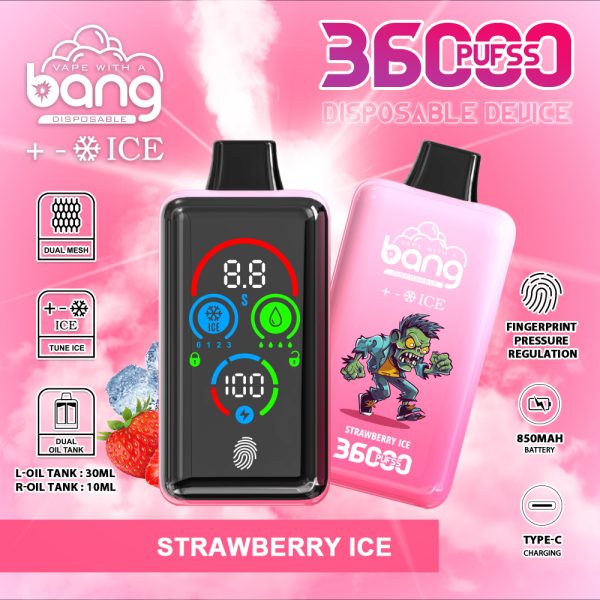 Bang 36000 Ice Blending - Adjustable Ice Level Vape with 36,000 Puffs - Image 3