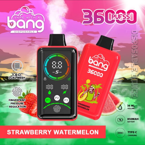 Bang 36000 Large Screen - 36,000 Puffs, 36ml E-Liquid, 850mAh Battery, Type C, 0%/2%/3%/5% Nicotine - Image 5