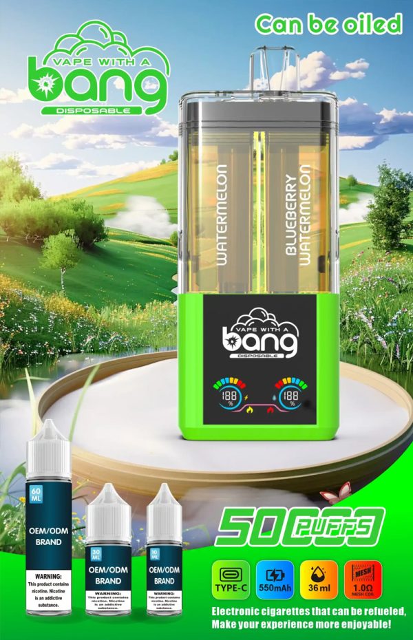 Bang 50000 Disposable Vape - Up to 50,000 Puffs, 12 Flavors, 650mAh Battery, 36mL E-liquid - Image 5