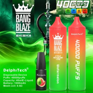Bang Blaze 40000 Puffs Refillable Oil Disposable Vape - 40ml E-liquid, 1000mAh Battery, 0%/2%/3%/5% Nicotine Levels