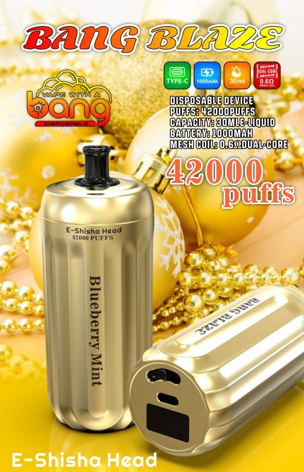 Bang Blaze 42000 Disposable Vape - 42,000 Puffs, 30mL, 12 Flavors, 0%/2%/3%/5% Nicotine - Image 3