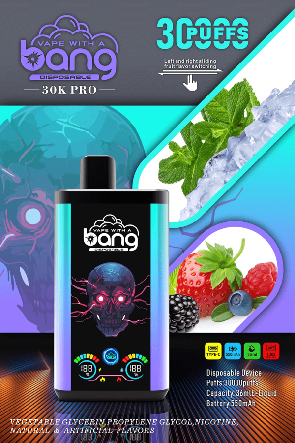 Bang Double Flavor 30000 Pro Disposable Vape - 30,000 Puffs, Dual Flavor System, 36ml E-Liquid - Image 6