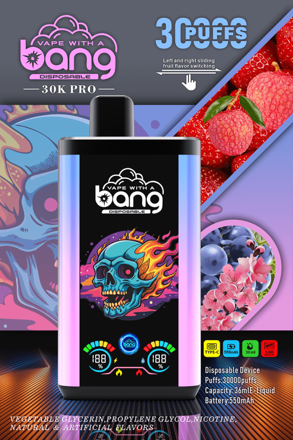 Bang Double Flavor 30000 Pro Disposable Vape - 30,000 Puffs, Dual Flavor System, 36ml E-Liquid - Image 4