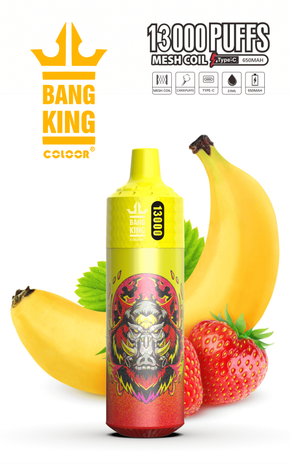 Bang King 13000 Vape Pen - 13000 Puffs, 16 Flavors, 650mAh Battery, Mesh Coil Technology - Image 4