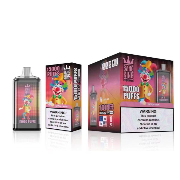 Bang King 15000 Puffs Rechargeable Disposable Vape Pen - 25ml E-Liquid, 650mAh Battery, 12 Flavors - Image 2
