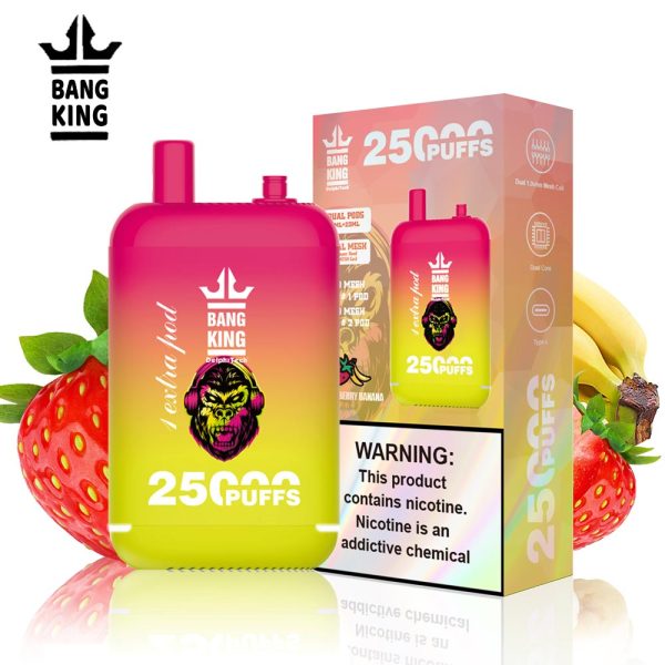 Bang King 25000 Puffs Dual Pods Disposable Vape - 12 Flavors | 650mAh Battery | Type-C Charging - Image 5