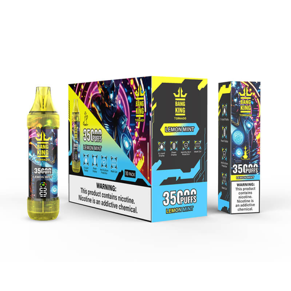 Bang King 35000 Puffs Dual Flavors Disposable Vape - 12 Flavors, 0% 2% 3% 5% Nicotine, 650mAh Battery - Image 2