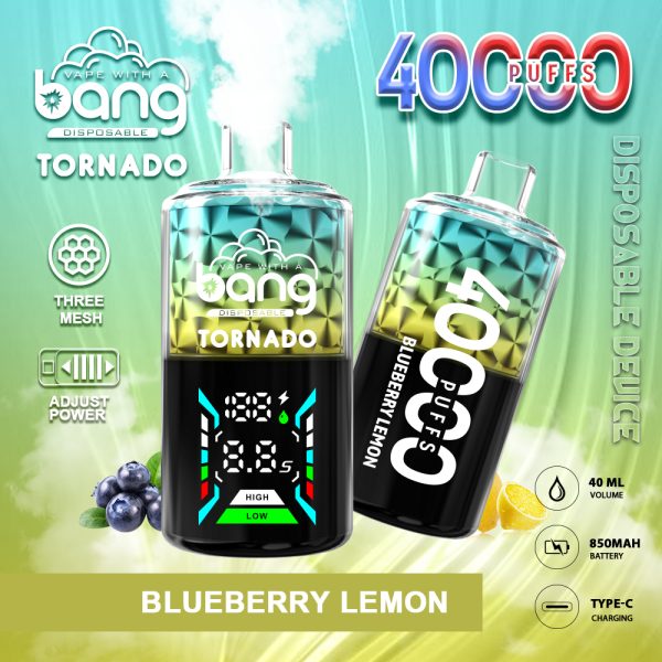 Bang Tornado 40000 Disposable E-Cigarette - 40000 Puffs, 40ml E-Liquid, Multiple Flavors & Nicotine Options - Image 4