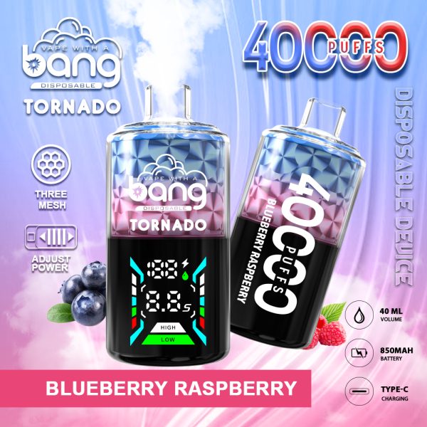 Bang Tornado 40000 Disposable E-Cigarette - 40000 Puffs, 40ml E-Liquid, Multiple Flavors & Nicotine Options - Image 2