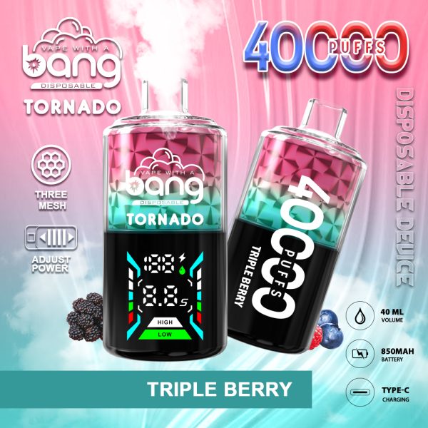 Bang Tornado 40000 Disposable E-Cigarette - 40000 Puffs, 40ml E-Liquid, Multiple Flavors & Nicotine Options - Image 6