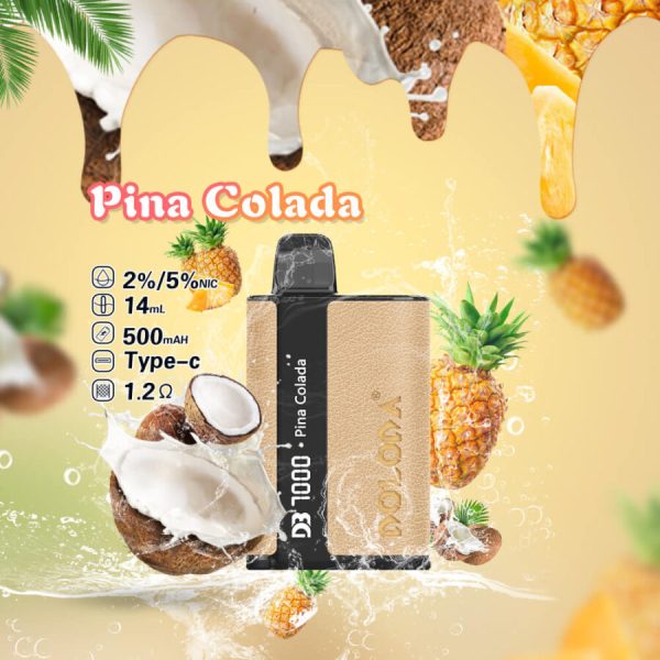 Doloda DB 7000 Disposable Electronic Cigarette – 7000 Puffs, 8 Flavors, 14ML E-liquid, 500mAh Battery, Type-C Recharge - Image 3