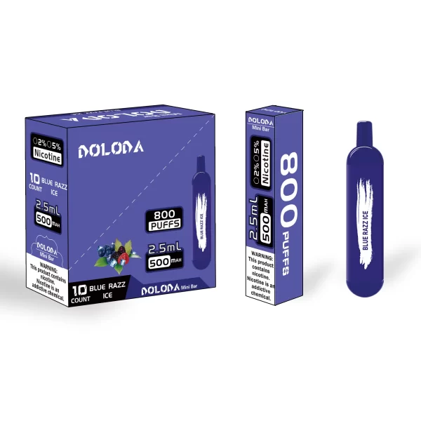 Doloda Mini Bar 800 Puffs Rechargeable Disposable E-Cigarettes Vape with 10 Flavors - 2%/5% Nicotine - Image 6