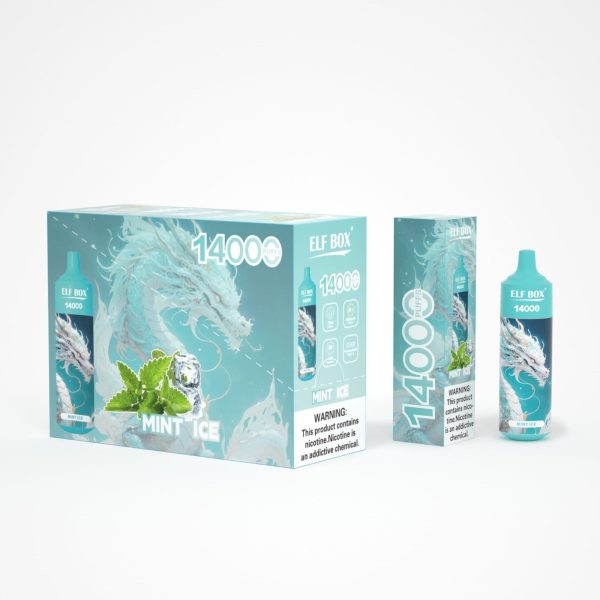 ELFBOX 14000 Puffs Rechargeable Disposable Vape with 25ml E-liquid, Mesh Coil, and 18250-600mAh Battery - 0%/2%/3%/5% Nicotine Options - Image 5