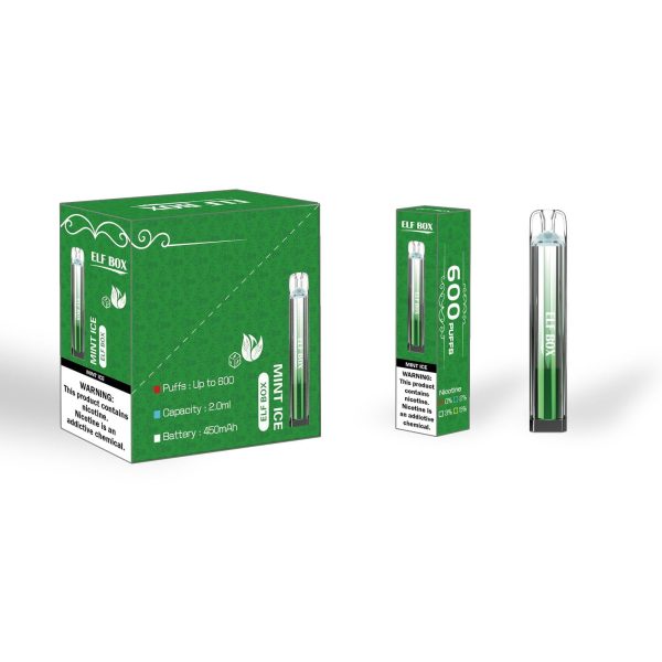 Elfbox Crystal Bar 600 Disposable Vape Pen - 600 Puffs, 500mAh Battery, 2ml E-liquid - Image 6