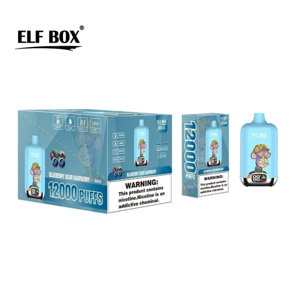 ELfbox Digital 12000 Puffs Disposable Vape - Premium Vaping Experience with Customizable Nicotine Levels - Image 4