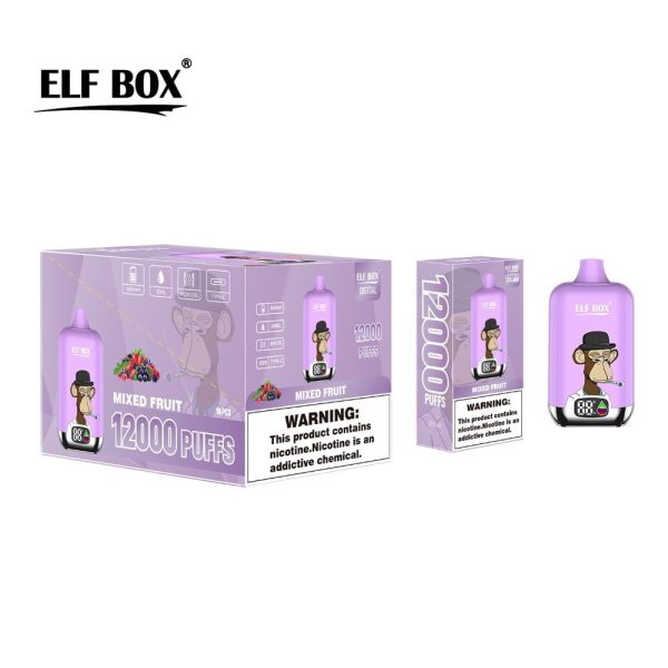 ELfbox Digital 12000 Puffs Disposable Vape - Premium Vaping Experience with Customizable Nicotine Levels - Image 5