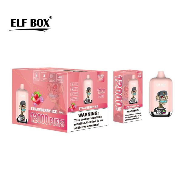 ELfbox Digital 12000 Puffs Disposable Vape - Premium Vaping Experience with Customizable Nicotine Levels - Image 2