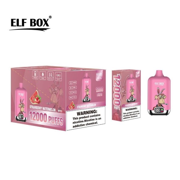 ELfbox Digital 12000 Puffs Disposable Vape - Premium Vaping Experience with Customizable Nicotine Levels - Image 6