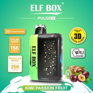 ElfBox Pulse-X 25000 Puffs Rechargeable Disposable Vape Pen - 25000 Puffs, Adjustable Nicotine, Dual Mesh Coil, 18ml E-Liquid