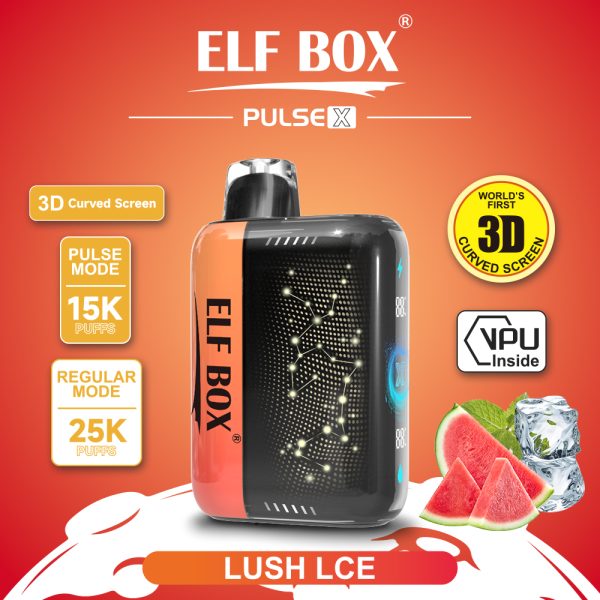 ElfBox Pulse-X 25000 Puffs Rechargeable Disposable Vape Pen - 25000 Puffs, Adjustable Nicotine, Dual Mesh Coil, 18ml E-Liquid - Image 6