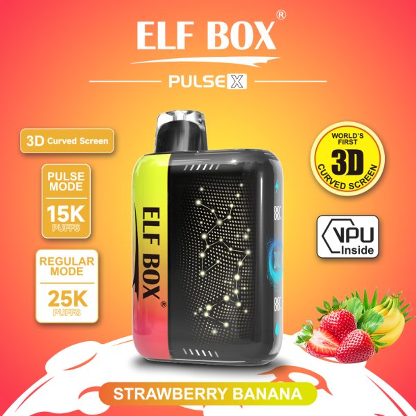ElfBox Pulse-X 25000 Puffs Rechargeable Disposable Vape Pen - 25000 Puffs, Adjustable Nicotine, Dual Mesh Coil, 18ml E-Liquid - Image 3