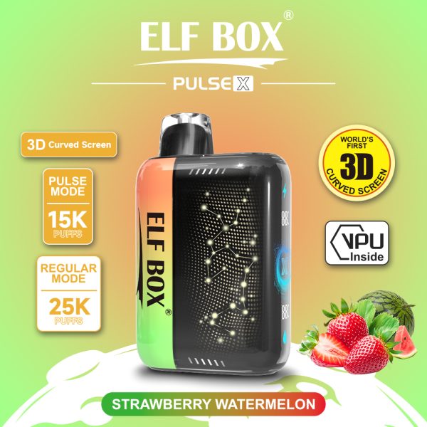ElfBox Pulse-X 25000 Puffs Rechargeable Disposable Vape Pen - 25000 Puffs, Adjustable Nicotine, Dual Mesh Coil, 18ml E-Liquid - Image 2
