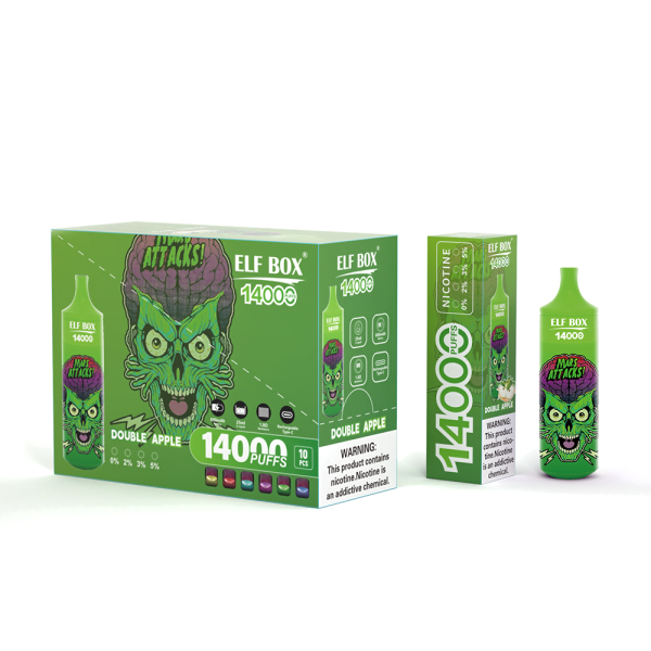 ELFBOX RGB 14000 Puff Rechargeable Disposable Vape - 0%/2%/3%/5% Nicotine Strengths - 10 Flavors - Image 3