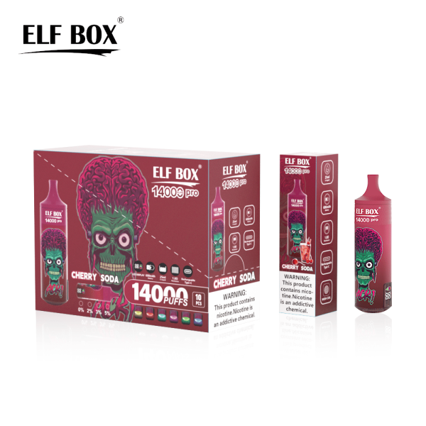 ELFBOX RGB14000 Pro Rechargeable Disposable Vape - 14000 Puffs, Mesh Coil, 25ml E-Liquid, 0%/2%/3%/5% Nicotine - Image 3