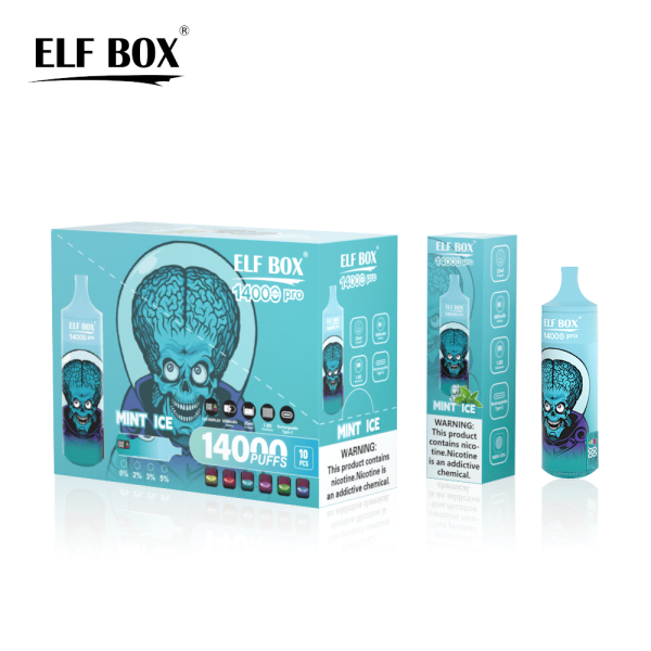 ELFBOX RGB14000 Pro Rechargeable Disposable Vape - 14000 Puffs, Mesh Coil, 25ml E-Liquid, 0%/2%/3%/5% Nicotine - Image 5