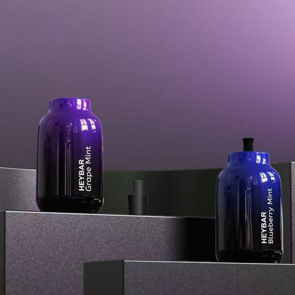 Heybar 30000 E-Hookah Head - 5% Nicotine, 30000 Puffs, 13 Flavors, Adjustable Airflow, Type-C, LED Lighting - Image 2