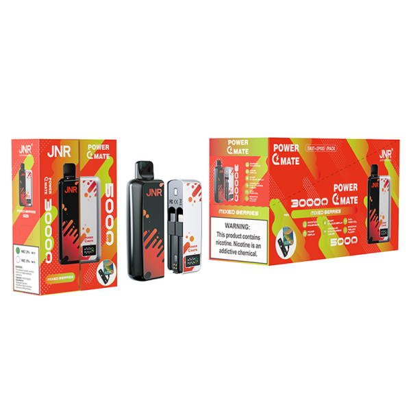 Jnr Power Mate 30000 - 30,000 Puffs, 5000mAh Battery, 10 Flavors, Dual Mesh Coil - Image 3