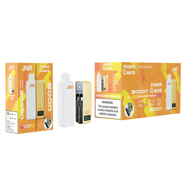 Jnr Power Mate 30000 - 30,000 Puffs, 5000mAh Battery, 10 Flavors, Dual Mesh Coil - Image 2