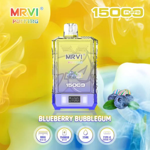 Mrvi Puffing 15000 Puffs Rechargeable Vape with 750mAh Battery and 25ml E-Liquid, Available in 2% and 5% Nicotine Strengths - Image 6