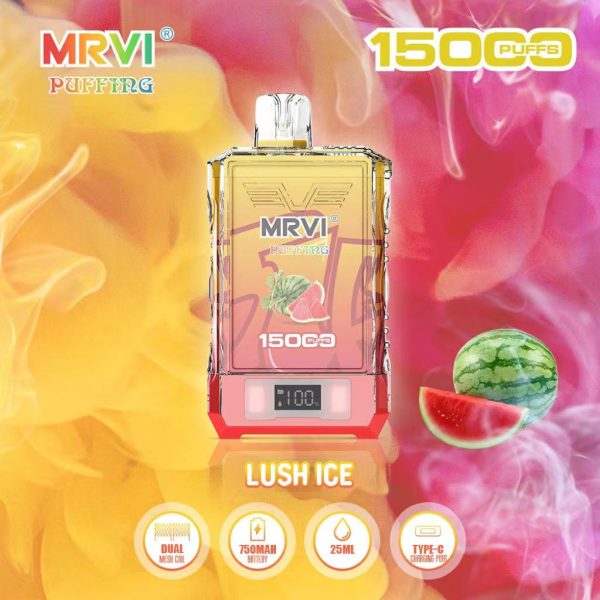 Mrvi Puffing 15000 Puffs Rechargeable Vape with 750mAh Battery and 25ml E-Liquid, Available in 2% and 5% Nicotine Strengths - Image 2