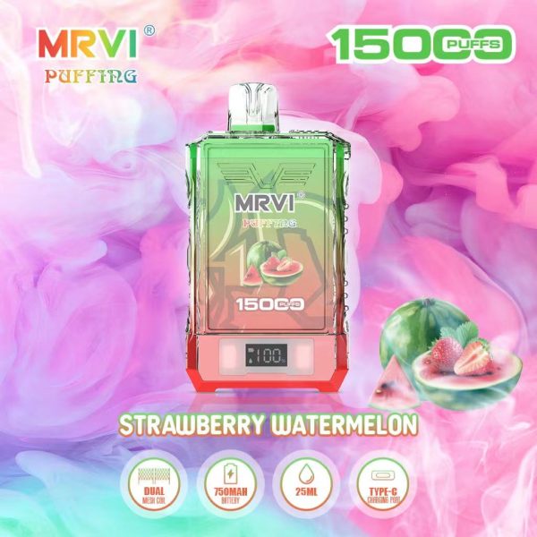 Mrvi Puffing 15000 Puffs Rechargeable Vape with 750mAh Battery and 25ml E-Liquid, Available in 2% and 5% Nicotine Strengths - Image 3