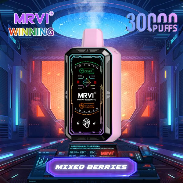 Mrvi Winning 30000 Disposable Electronic Cigarette - 30000 Puffs, 35ml E-Liquid, 800mAh Battery, USB-C Fast Charging - Image 6