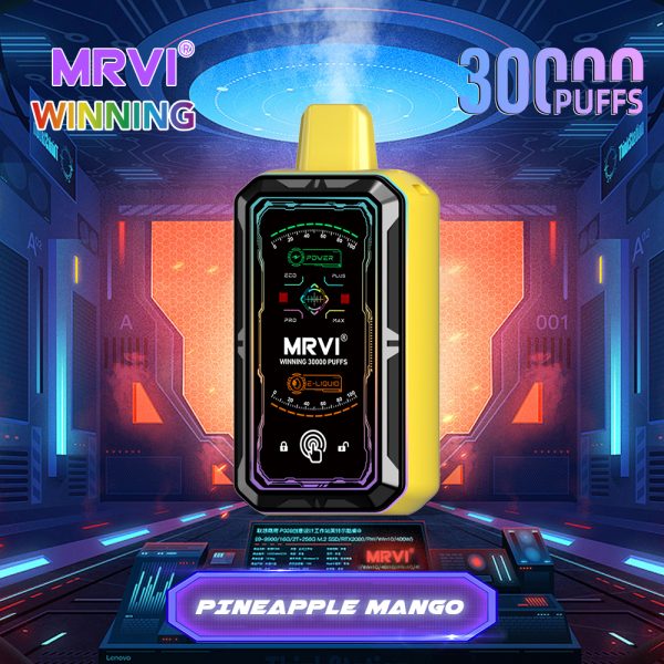 Mrvi Winning 30000 Disposable Electronic Cigarette - 30000 Puffs, 35ml E-Liquid, 800mAh Battery, USB-C Fast Charging - Image 2