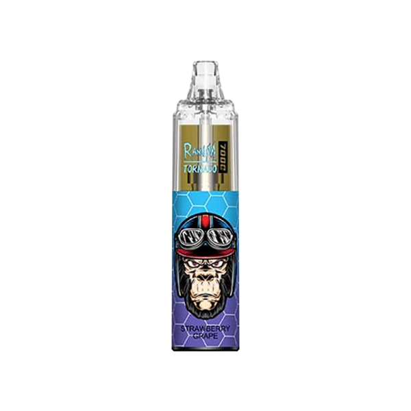 Randm Tornado 7000 Disposable Vape with 7000 Puffs, 57 Flavors, Adjustable Airflow, Rechargeable Battery, and RGB Light