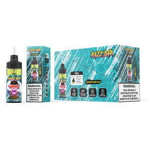 Razz Bar 12000 Puffs Disposable Vape - 16 Flavors, 22ml, 650mah, Mesh Coil, Type-C Rechargeable