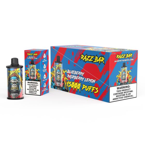 Razz Bar 15000 Puffs Disposable E-Cigarette - 12 Flavors, 28ml, 650mAh Rechargeable - Image 5